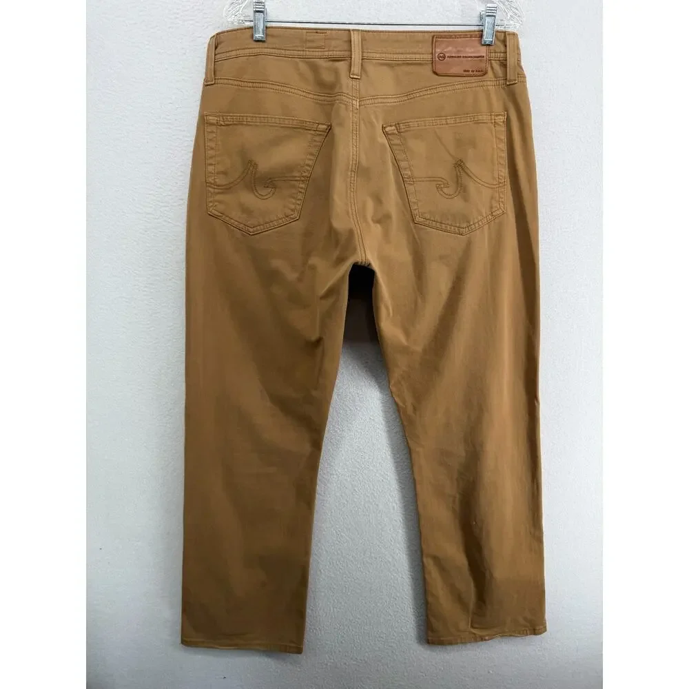 ADRIANO GOLDSCHMIED Jeans Mens 34x34 The Protege Stretch Cotton Brown USA VTG